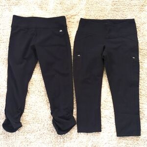 Two pairs of crop leggings